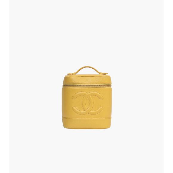 CHANEL Yellow Vanity Bag A-A34572 - Picture 1 of 1
